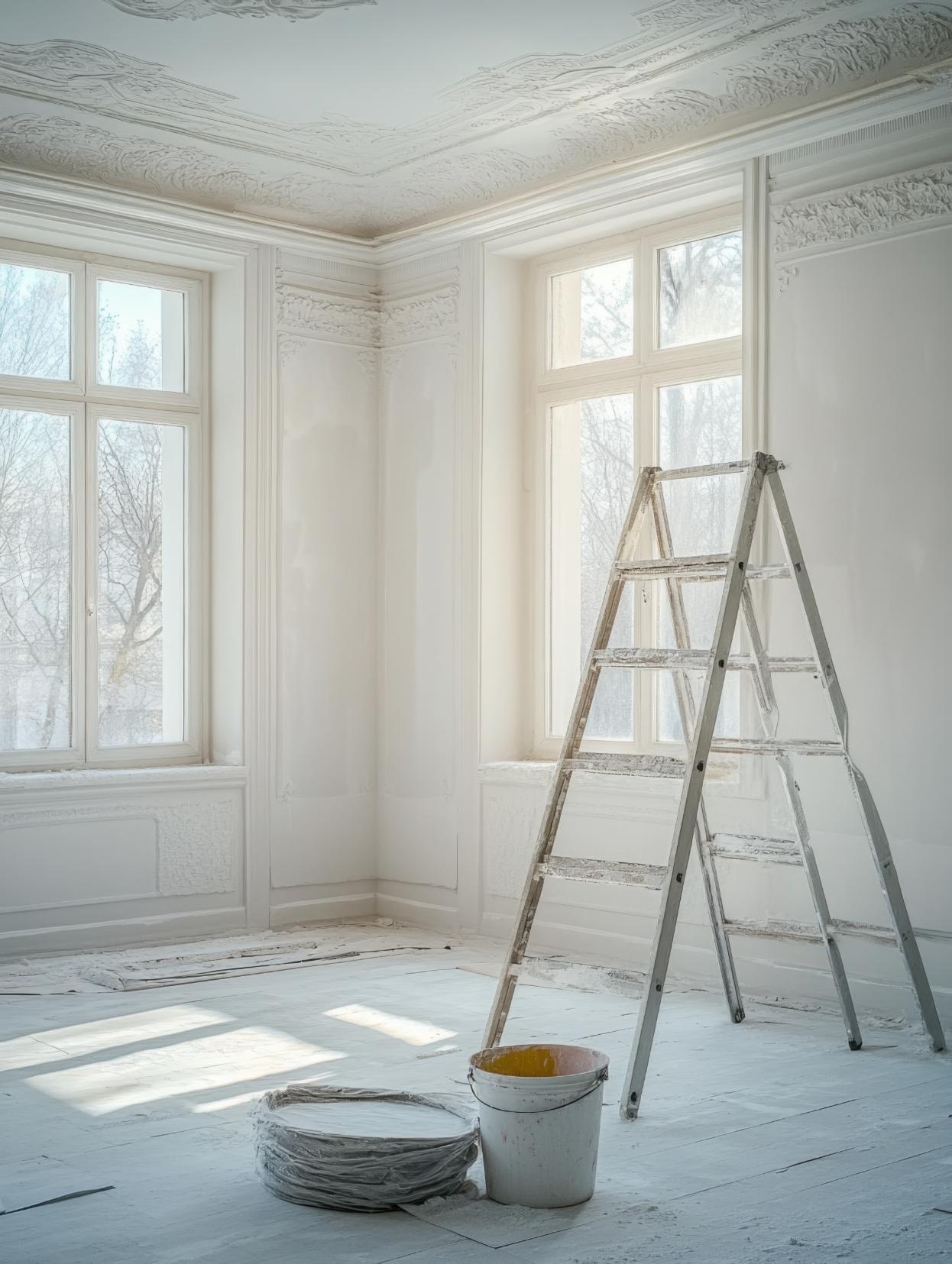 Peinture intérieure réalisée par professionnel